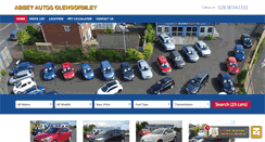 Desktop Screenshot of abbeyautosglengormley.co.uk